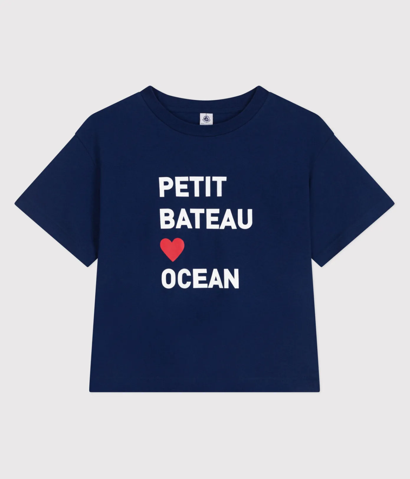 Petit Bateau Alle T-Shirts|T-Shirts, Tanktops*Damen-T-Shirt LE BOXY aus Baumwolle blau MEDIEVAL