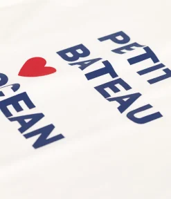 Petit Bateau Alle T-Shirts|T-Shirts, Tanktops*Damen-T-Shirt LE BOXY aus Baumwolle weiss MARSHMALLOW