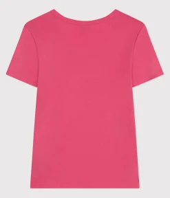 Petit Bateau Alle T-Shirts|Das Ikonische (Slim)*Damen-T-Shirt L'Iconique aus Baumwolle mit Streifen rosa PEONIA