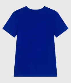 Petit Bateau Alle T-Shirts|Das Ikonische (Slim)*Damen-T-Shirt L'Iconique aus einfarbiger Baumwolle blau SURF