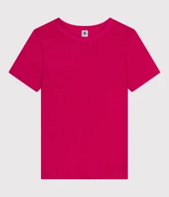 Petit Bateau Alle T-Shirts|Das Ikonische (Slim)*Damen-T-Shirt L'Iconique aus Leinen rosa DELHI