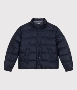 Petit Bateau Herren|Jacken, Mäntel*Damen-Winterjacke mit PU-Beschichtung blau SMOKING
