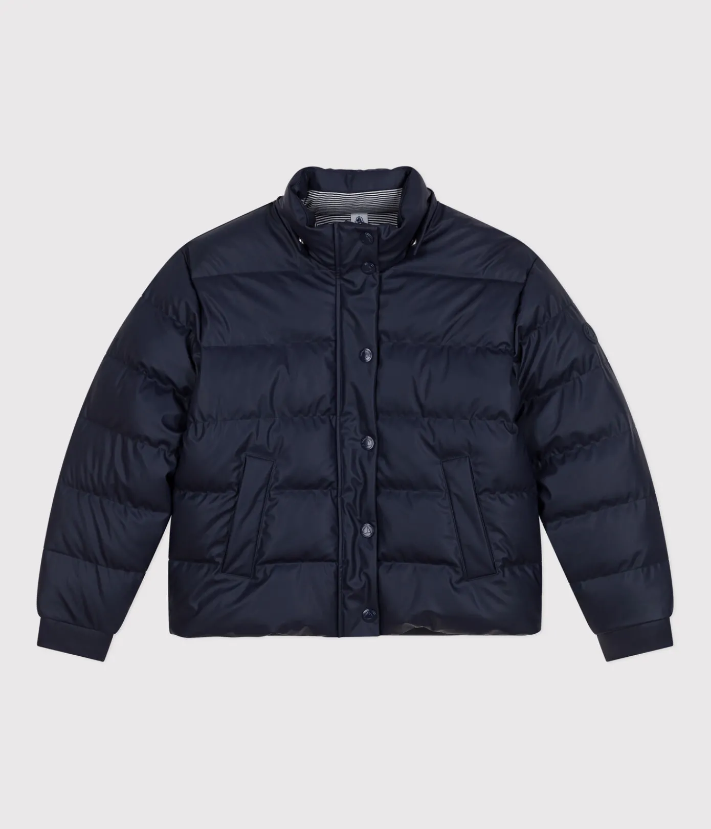 Petit Bateau Herren|Jacken, Mäntel*Damen-Winterjacke mit PU-Beschichtung blau SMOKING