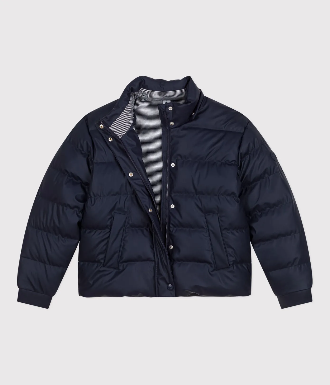 Petit Bateau Herren|Jacken, Mäntel*Damen-Winterjacke mit PU-Beschichtung blau SMOKING