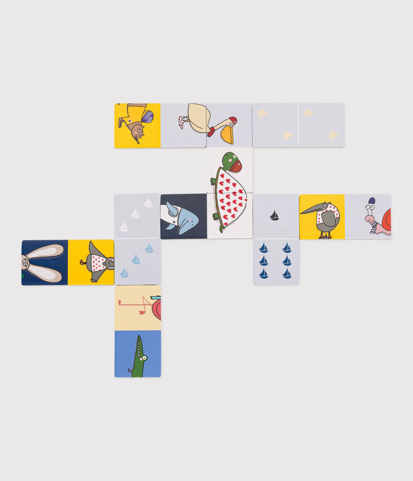 Petit Bateau Accessoires, Mützen, Cappe*Domino-Spiel – Djeco x variante 1