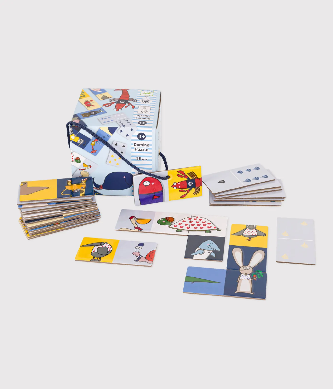 Petit Bateau Accessoires, Mützen, Cappe*Domino-Spiel – Djeco x variante 1