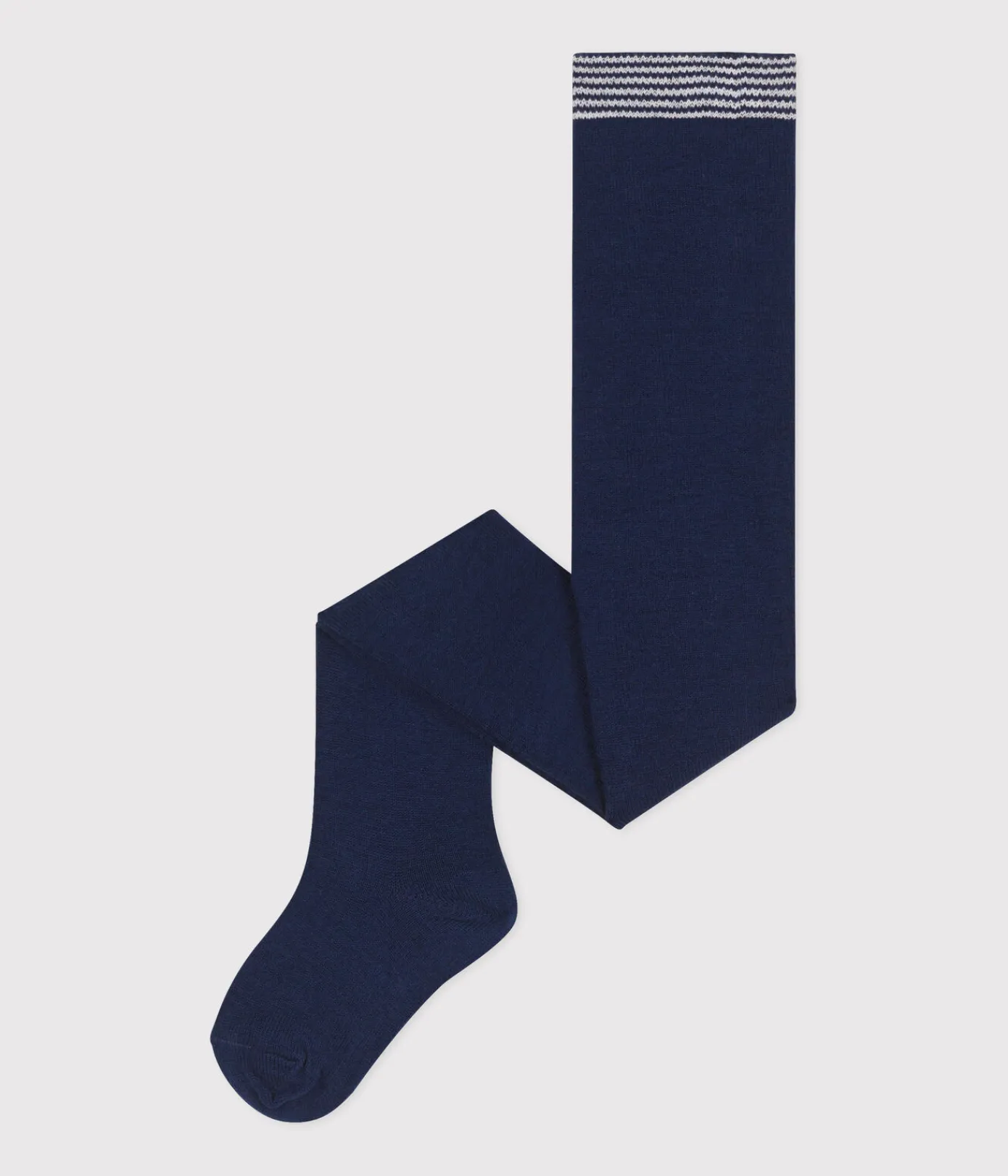 Petit Bateau Socken, Schühchen*Einfarbige Baby-Strumpfhose aus Baumwolljersey blau MEDIEVAL