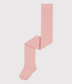 Petit Bateau Socken, Strumpfhosen*Einfarbige Kinder-Strumpfhose aus Baumwolljersey rosa SALINE