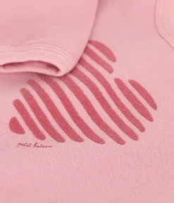 Petit Bateau Pullover, Cardigans*Einfarbiges Baby-Sweatshirt aus Baumwolle rosa CHARME