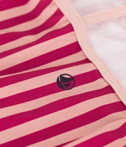 Petit Bateau Bademode, Uv-Kleidung*Einteiliger gestreifter Mädchen-Badeanzug SALINE/ DELHI