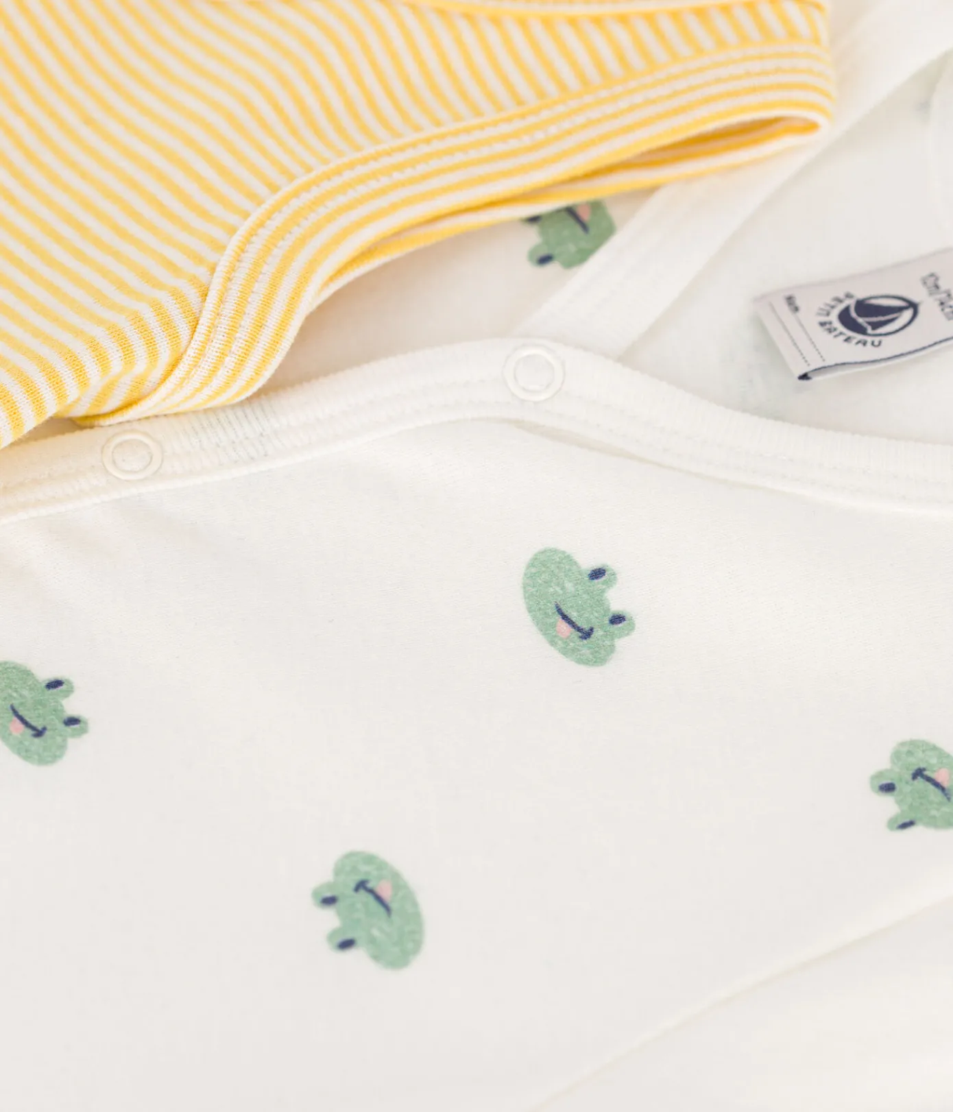 Petit Bateau Schlafanzüge, Strampler|Sets, Overalls & Latzhosen*2er-Set Baby-Kurzoverall aus Baumwolle variante 1