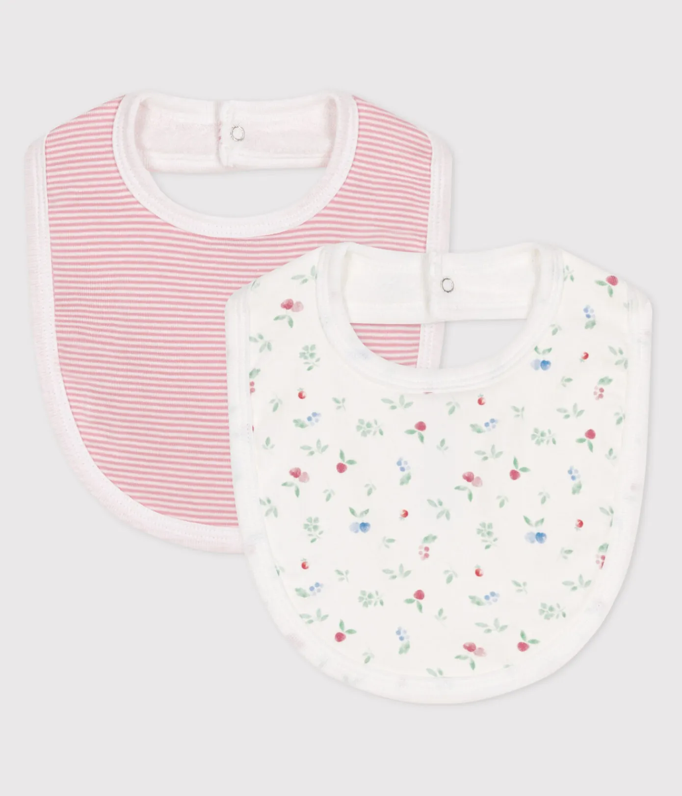 Petit Bateau Lätzchen|Newborn*2er-Set Baby-Lätzchen aus bedruckter Baumwolle variante 1
