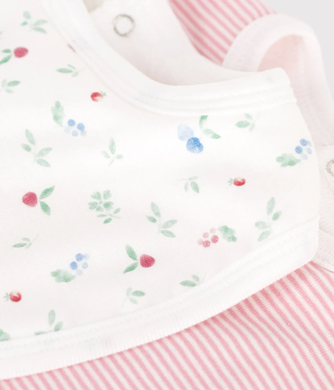 Petit Bateau Lätzchen|Newborn*2er-Set Baby-Lätzchen aus bedruckter Baumwolle variante 1