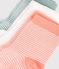 Petit Bateau Socken, Schühchen*3er-Set Baby-Socken aus Baumwolle mit Ringelstreifen variante 1