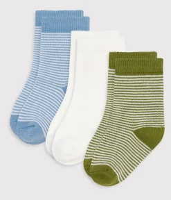 Petit Bateau Socken, Schühchen*3er-Set Baby-Socken aus Baumwolle mit Ringelstreifen variante 1