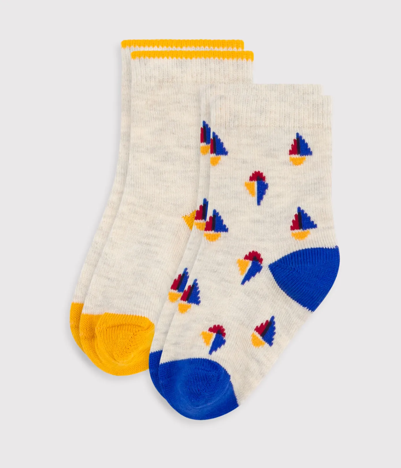 Petit Bateau Socken, Schühchen*2er-Set Baby-Socken aus Baumwolle mit Schiffmotiv variante 1