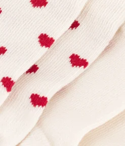 Petit Bateau Socken, Schühchen*2er-Set Baby-Socken aus Baumwolljersey mit Herzen variante 1