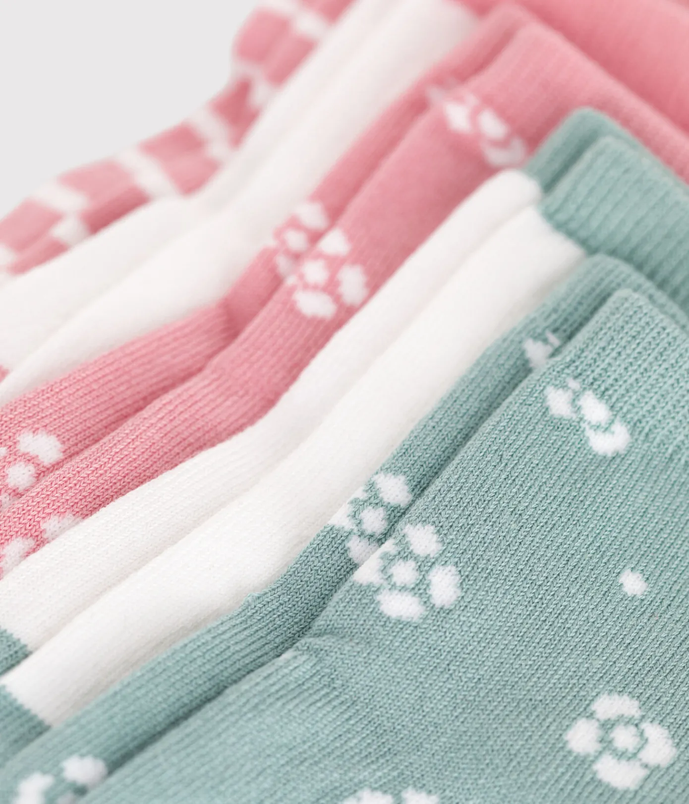 Petit Bateau Socken, Schühchen*5er-Set Baby-Socken aus geblümter Baumwolle für Mädchen variante 1