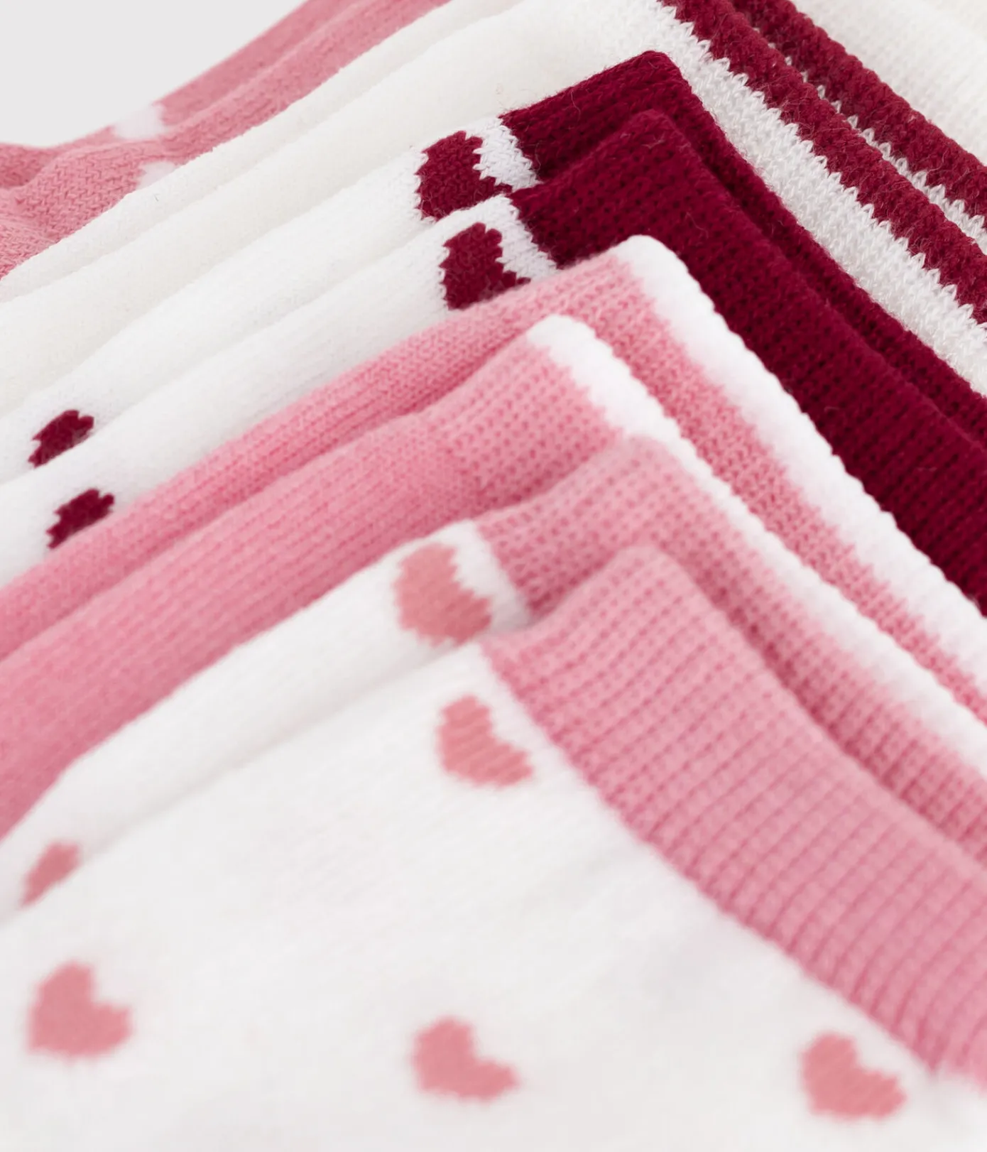 Petit Bateau Socken, Schühchen*5er-Set Baby-Socken mit Herz-Motiv variante 1