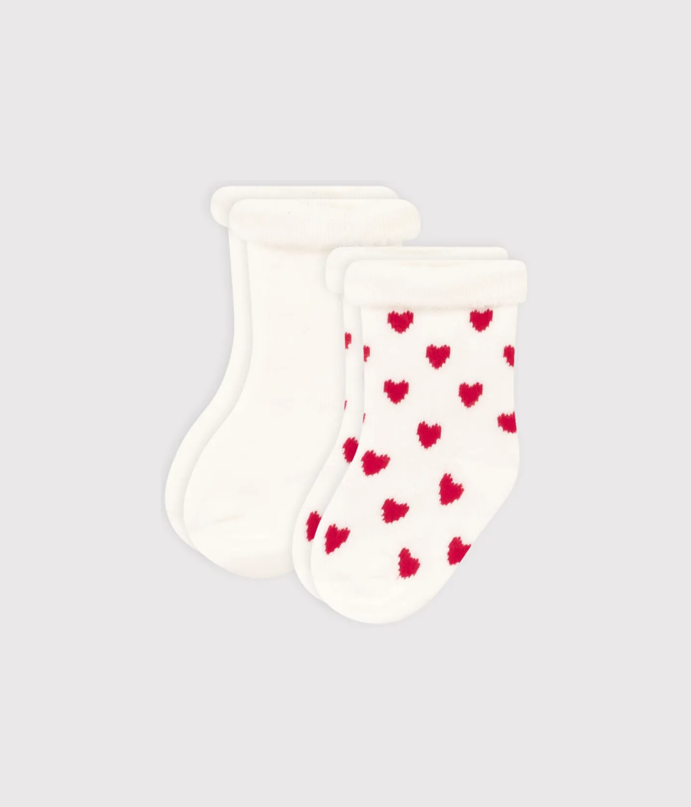 Petit Bateau Socken, Schühchen|Newborn*2er-Set Baby-Stricksocken variante 1