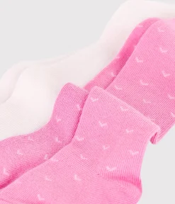 Petit Bateau Socken, Schühchen*2er-Set Baby-Strumpfhosen aus Baumwolljersey BOUDOIR/ FLEUR