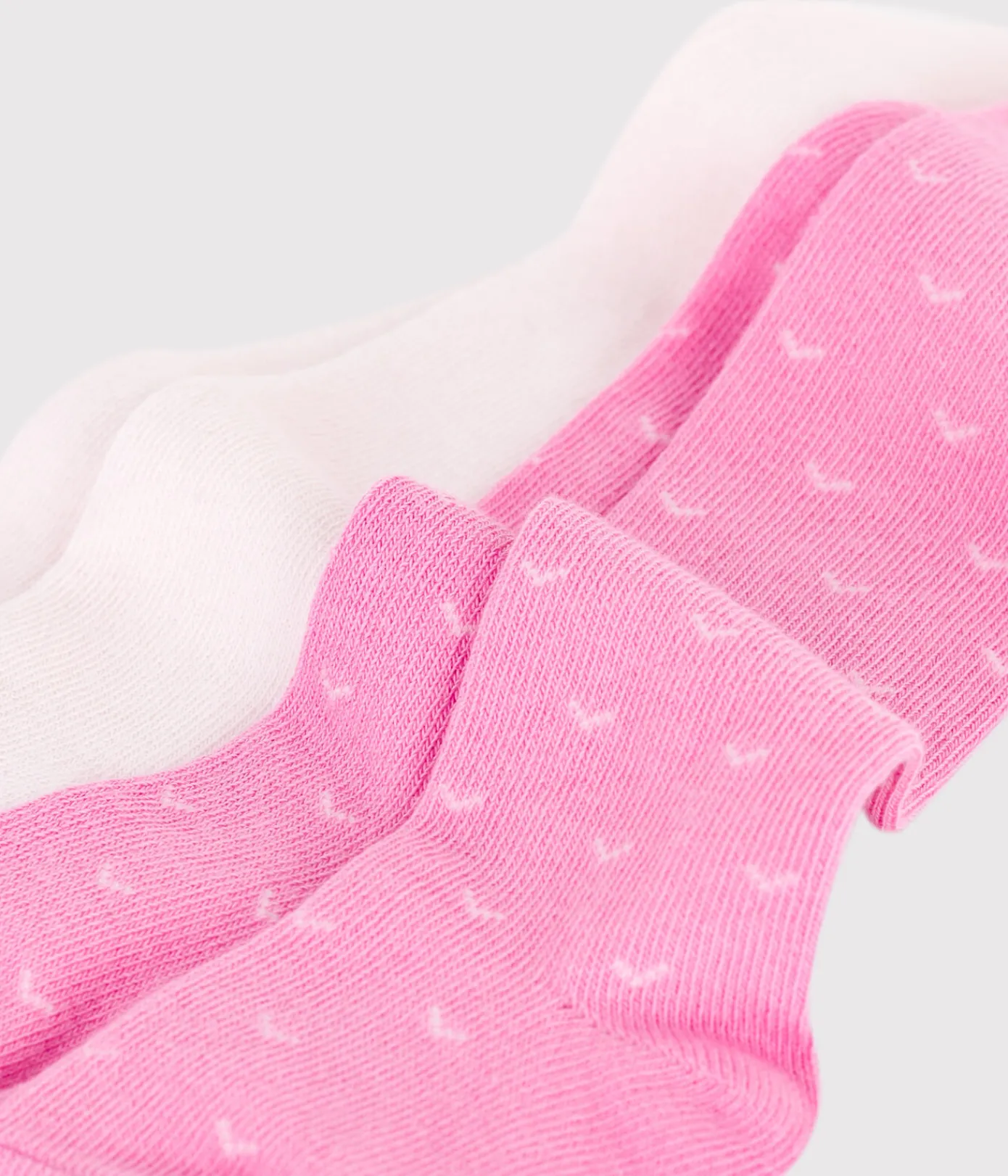 Petit Bateau Socken, Schühchen*2er-Set Baby-Strumpfhosen aus Baumwolljersey BOUDOIR/ FLEUR