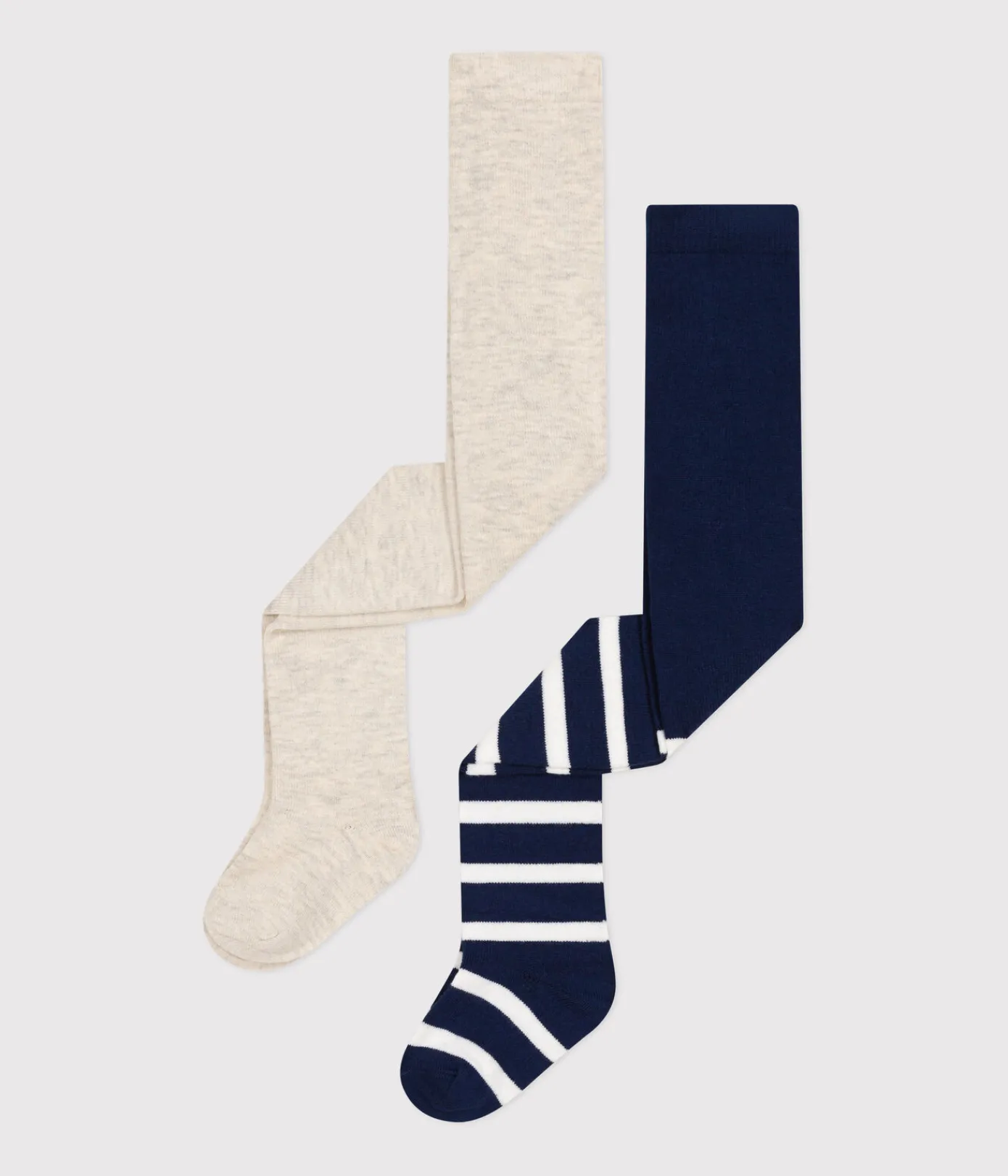 Petit Bateau Socken, Schühchen*2er-Set Baby-Strumpfhosen aus Baumwolljersey variante 1