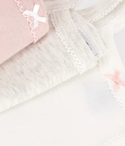 Petit Bateau Bodys*3er-Set Baby-Trägerbodys aus einfarbiger Baumwolle variante 1