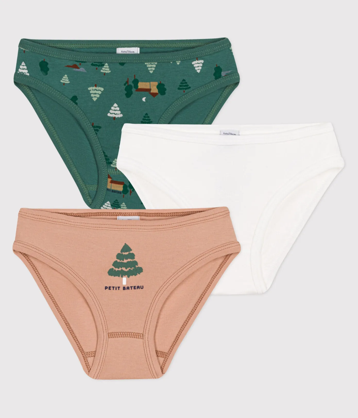 Petit Bateau Unterhosen, Shortys*3er-Set Baumwollslips für Kinder variante 4