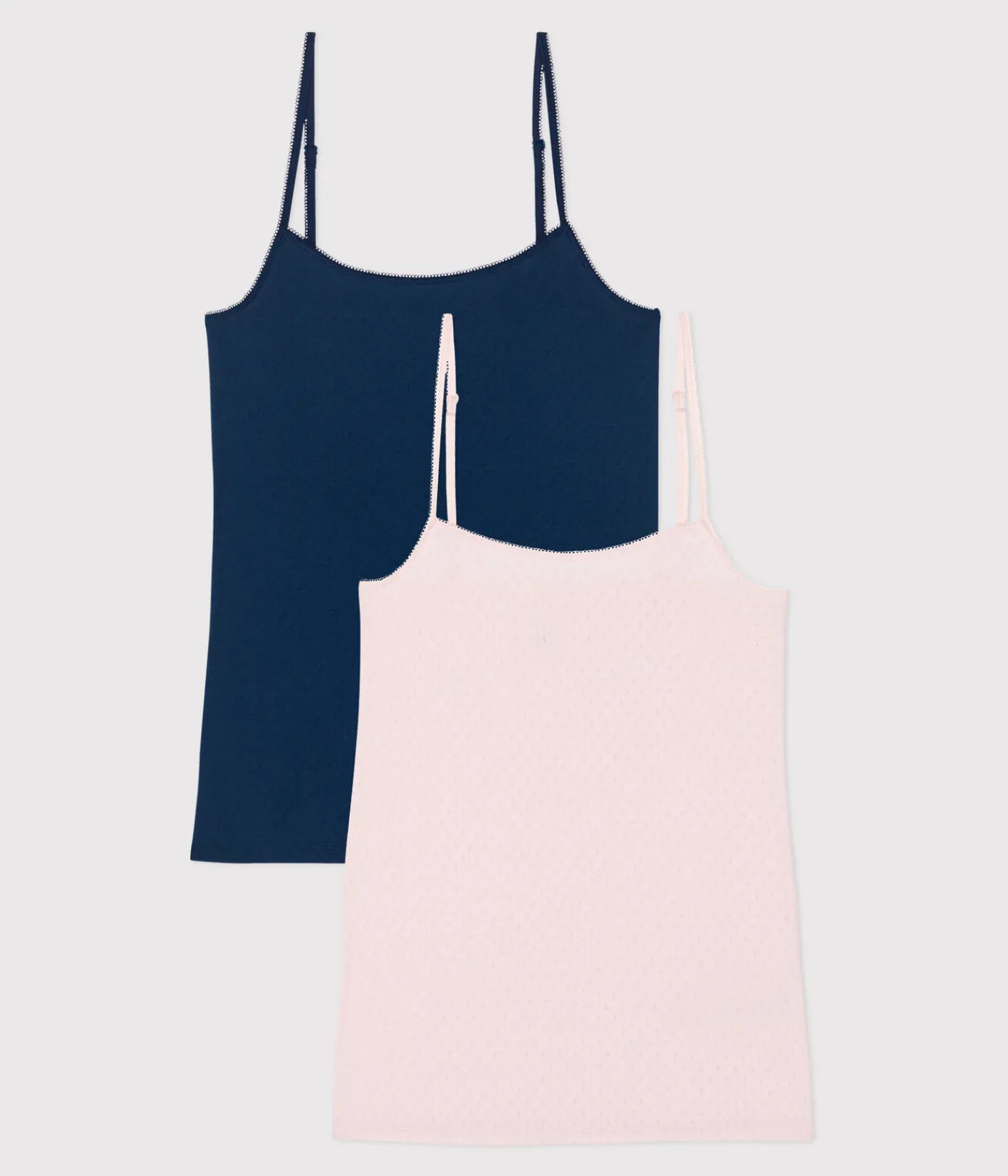 Petit Bateau Alle Tanktops|T-Shirts, Tanktops*2er-Set Damen Spaghetti-Tops aus Baumwolle variante 1