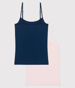 Petit Bateau Alle Tanktops|T-Shirts, Tanktops*2er-Set Damen Spaghetti-Tops aus Baumwolle variante 1
