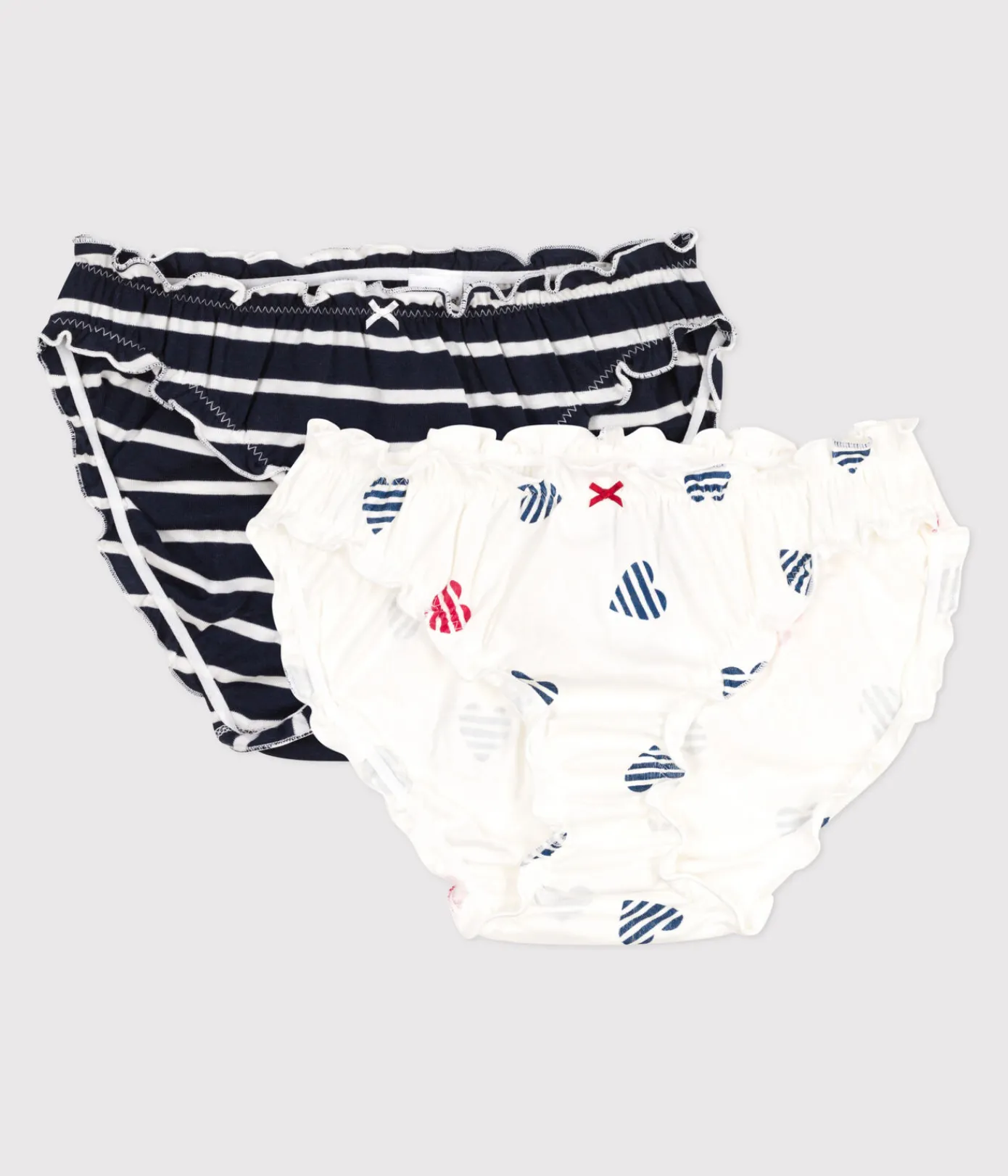 Petit Bateau Bhs, Slips, Bodys*2er-Set Damen-Slips aus Baumwolle mit Herzmotiv variante 1