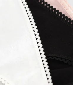 Petit Bateau Bhs, Slips, Bodys*3er-Set Damen-Slips aus einfarbigem Baumwoll-Elastan variante 1