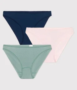 Petit Bateau Bhs, Slips, Bodys*3er-Set Damen-Slips aus einfarbiger Baumwolle variante 1