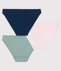 Petit Bateau Bhs, Slips, Bodys*3er-Set Damen-Slips aus einfarbiger Baumwolle variante 1