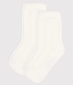 Petit Bateau Socken, Schühchen*2er-Set einfarbige Baby-Socken aus Baumwolljersey variante 2