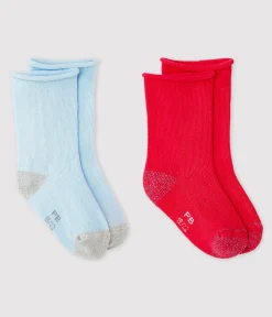 Petit Bateau Socken, Schühchen*2er-Set einfarbige Babysocken für Mädchen variante 1