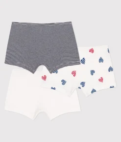 Petit Bateau Unterhosen, Shortys*3er-Set hohe Kinder-Shortys aus Baumwolle mit Herzmotiv variante 1