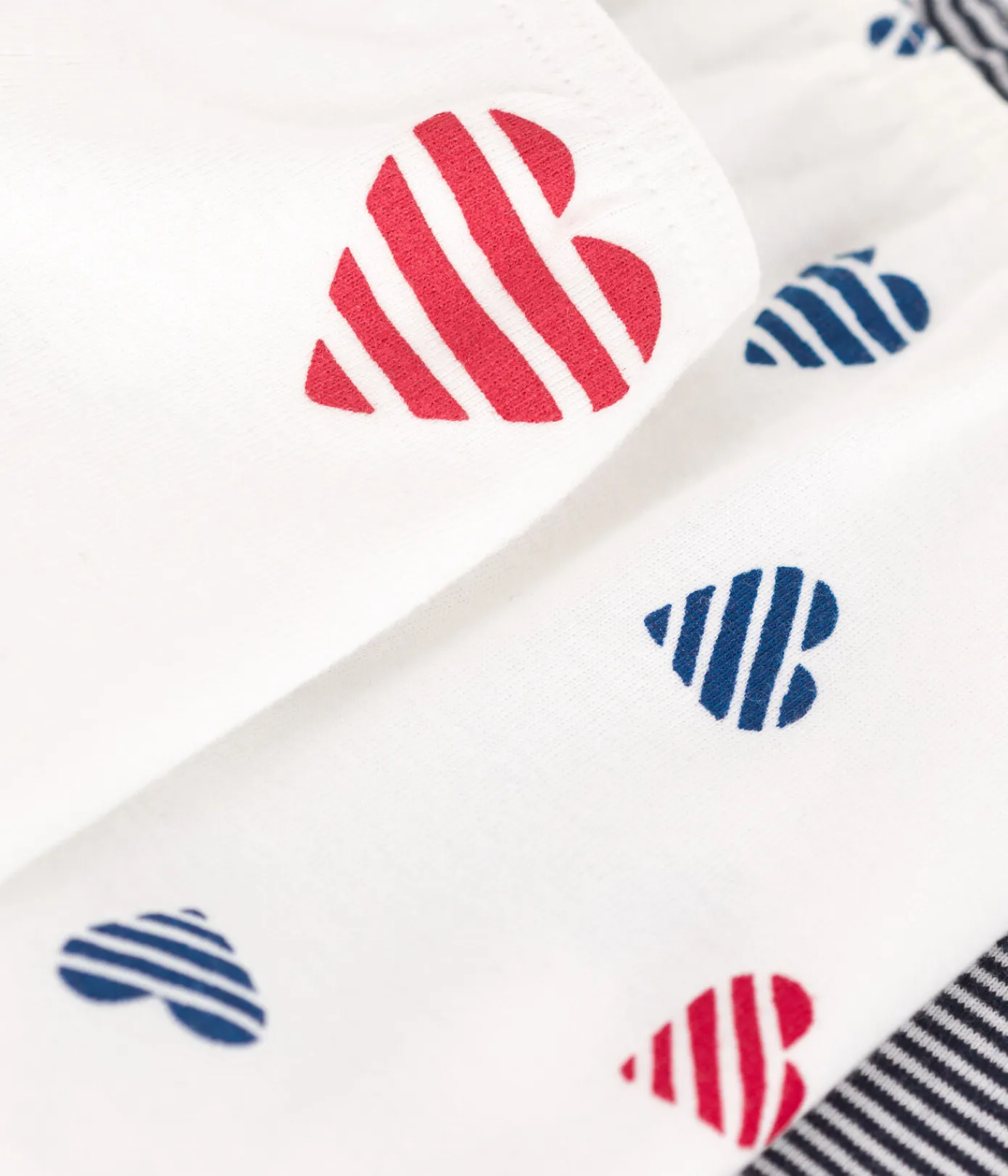 Petit Bateau Unterhosen, Shortys*3er-Set hohe Kinder-Shortys aus Baumwolle mit Herzmotiv variante 1