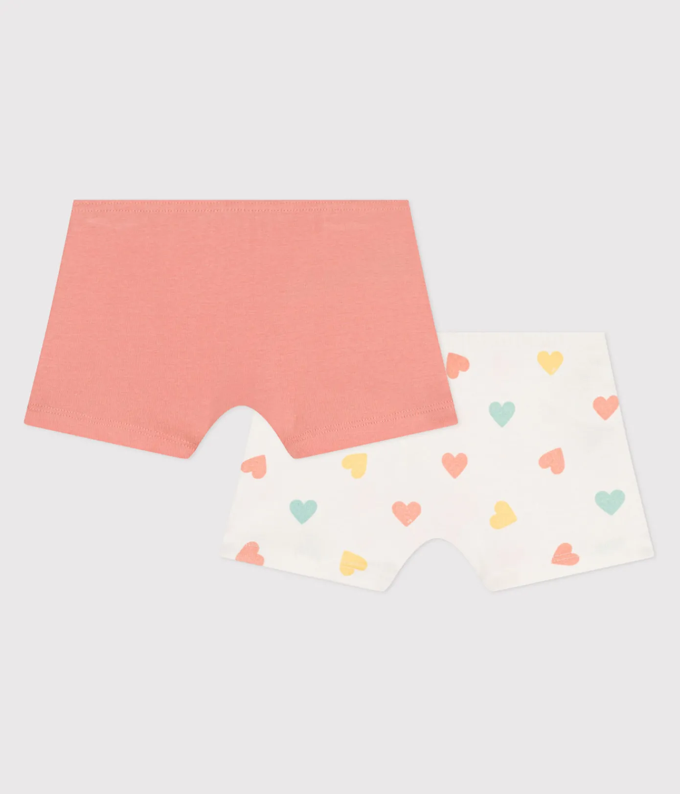 Petit Bateau Unterhosen, Shortys*2er-Set hohe Kinder-Shortys aus Baumwolle mit Herzmotiv variante 1