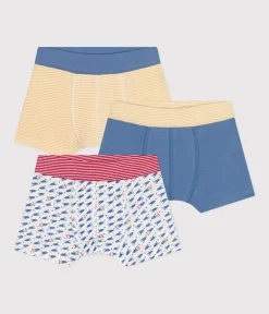 Petit Bateau Unterhosen, Boxershorts*3er-Set Kinder-Boxershorts aus Baumwolle mit Raketen-Motiv variante 1