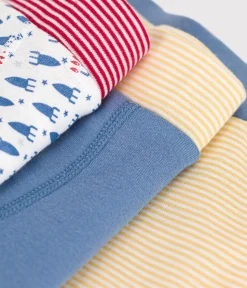 Petit Bateau Unterhosen, Boxershorts*3er-Set Kinder-Boxershorts aus Baumwolle mit Raketen-Motiv variante 1