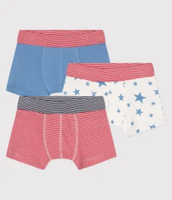 Petit Bateau Unterhosen, Boxershorts*3er-Set Kinder-Boxershorts aus Baumwolle, überzogener Bund und Stern-Motiv variante 1