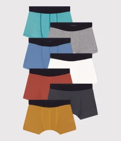 Petit Bateau Unterhosen, Boxershorts*7er-Set Kinder-Boxershorts aus einfarbiger Baumwolle variante 1