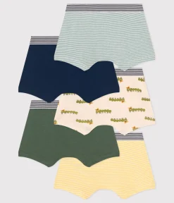 Petit Bateau Unterhosen, Boxershorts*5er-Set Kinder-Boxershorts mit Tausendfüßler-Motiv aus Baumwolle variante 1