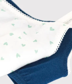 Petit Bateau Bustiers, Mädchen-Bhs*2er-Set Kinder-Bustiers aus Baumwolle und Elastan mit Herz-Motiv variante 1