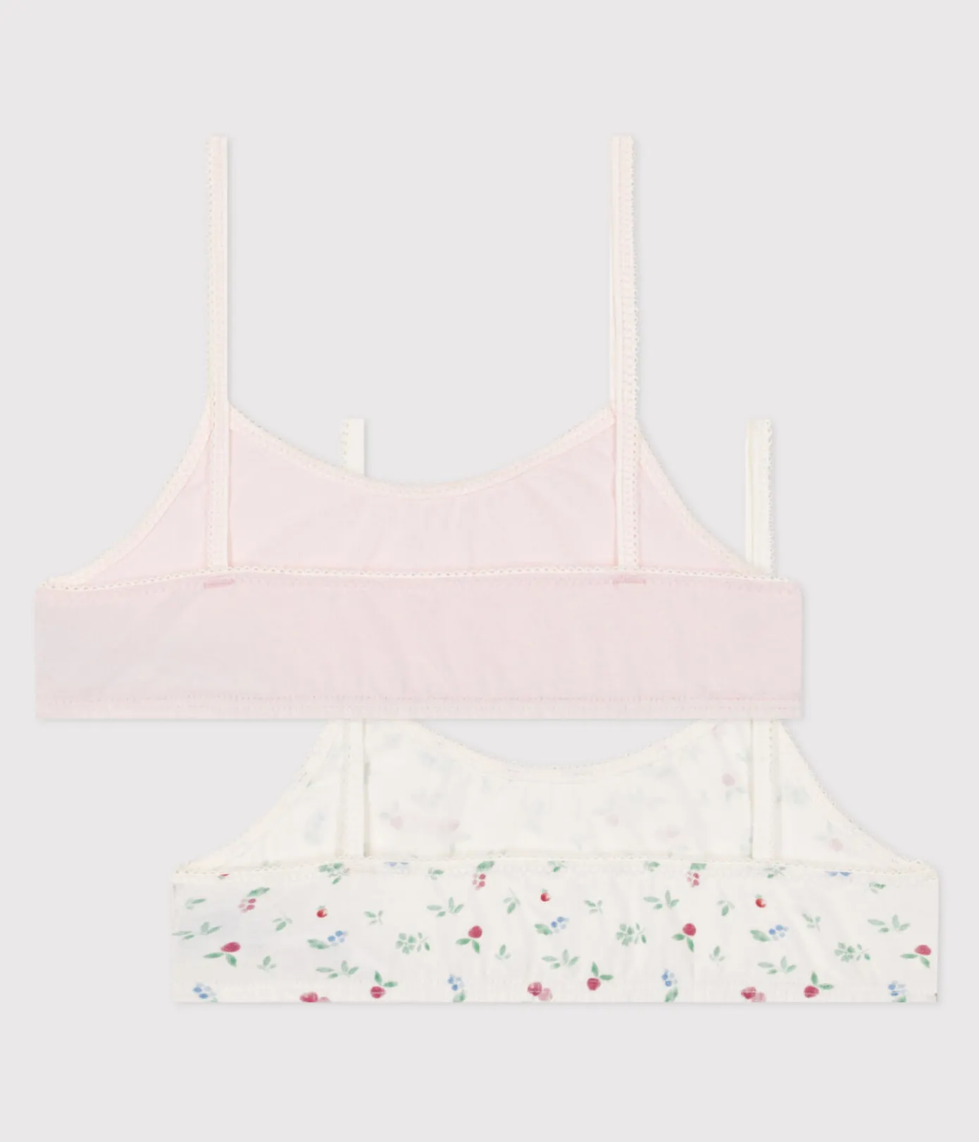 Petit Bateau Bustiers, Mädchen-Bhs*2er-Set Kinder-Bustiers aus Baumwolle und Elastan mit Frucht-Motiv variante 1