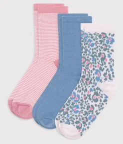 Petit Bateau Socken, Strumpfhosen*3er-Set Kinder-Kniestrümpfe aus Baumwolle mit Leoparden-Motiv variante 1