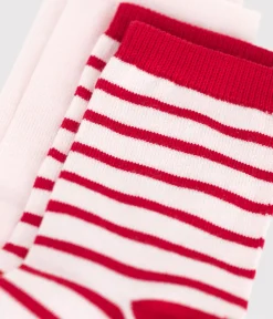 Petit Bateau Socken, Strumpfhosen*2er-Set Kinder-Kniestrümpfe aus gestreifter Baumwolle für Mädchen variante 1