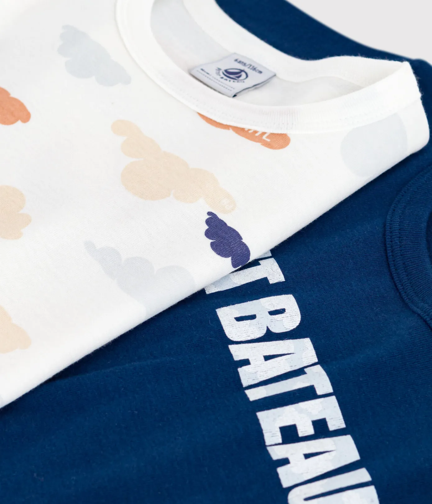 Petit Bateau Schlafanzüge, Pyjamas*2er-Set Kinder-Kurzpyjamas aus Baumwolle variante 1